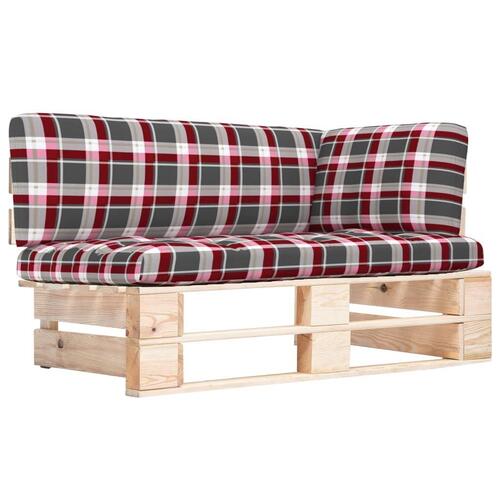 Hjørnemodul til pallesofa imprægneret fyrretræ