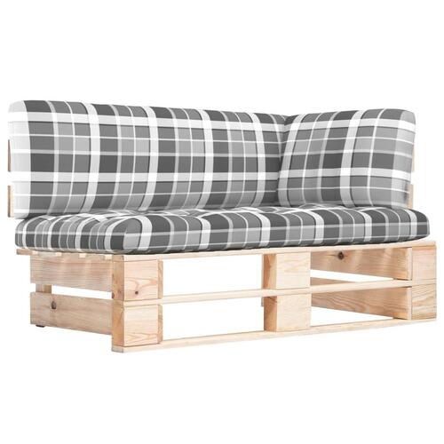 Hjørnemodul til pallesofa imprægneret fyrretræ