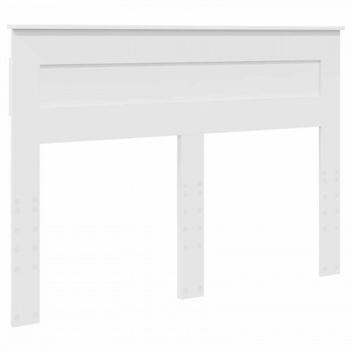 Sengestel med hovedgærde Hvid 150 x 200 cm Massiv fyrretræ