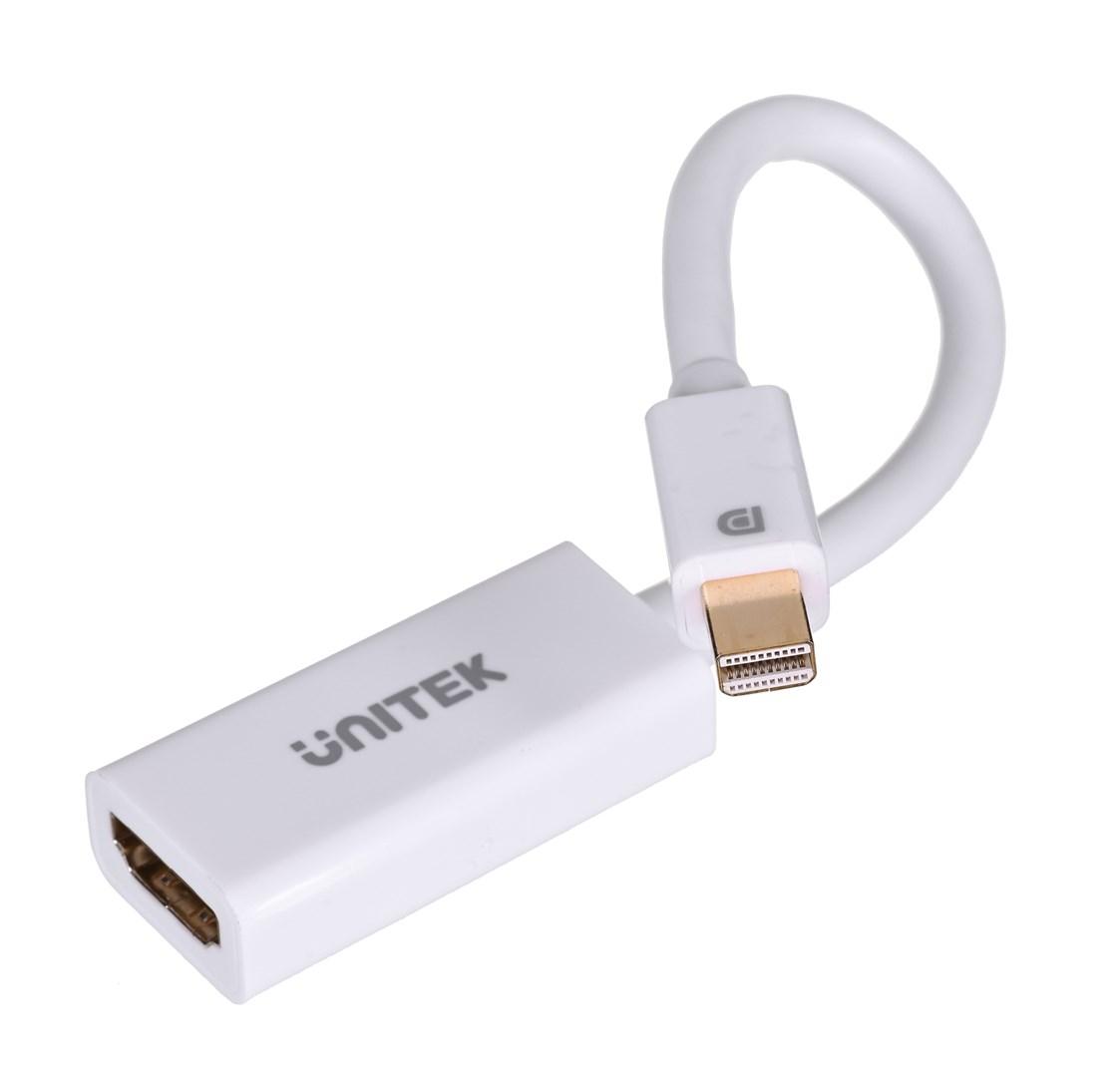 HDMI adapter – UNITEK Mini DisplayPort til HDMI (20 cm) billede