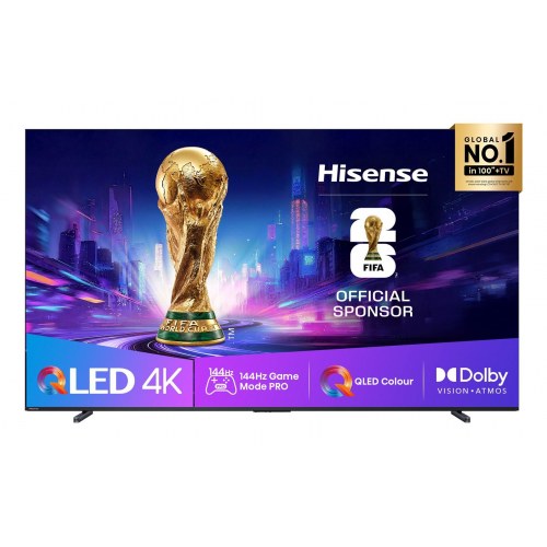 4K QLED Smart TV Hisense 100E7Q PRO 100" – sort