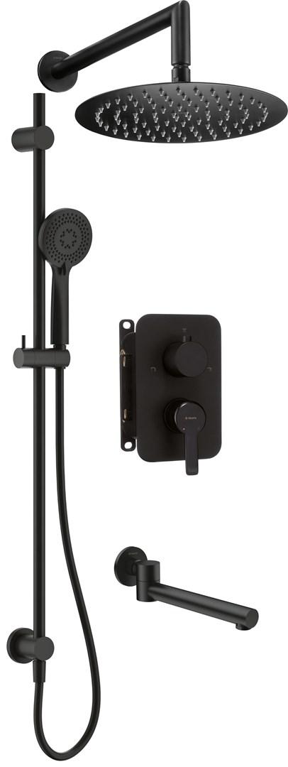 Brusesæt indbygget med termostat/mixer - deante BOX billede