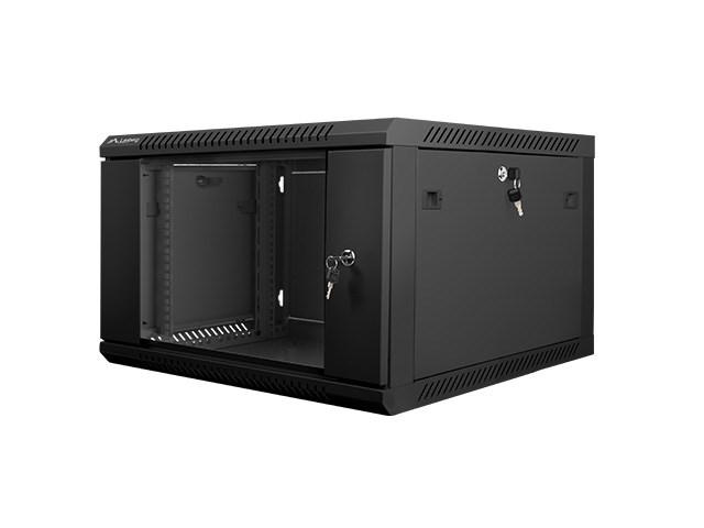 19" vægmonteret rackskab 6U - Lanberg, sort billede