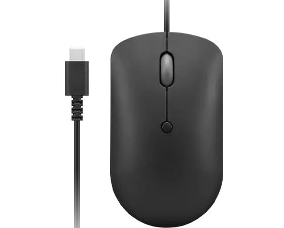 Computer mus Lenovo - kablet USB-C, optisk, 2.400 DPI, ambidextrous