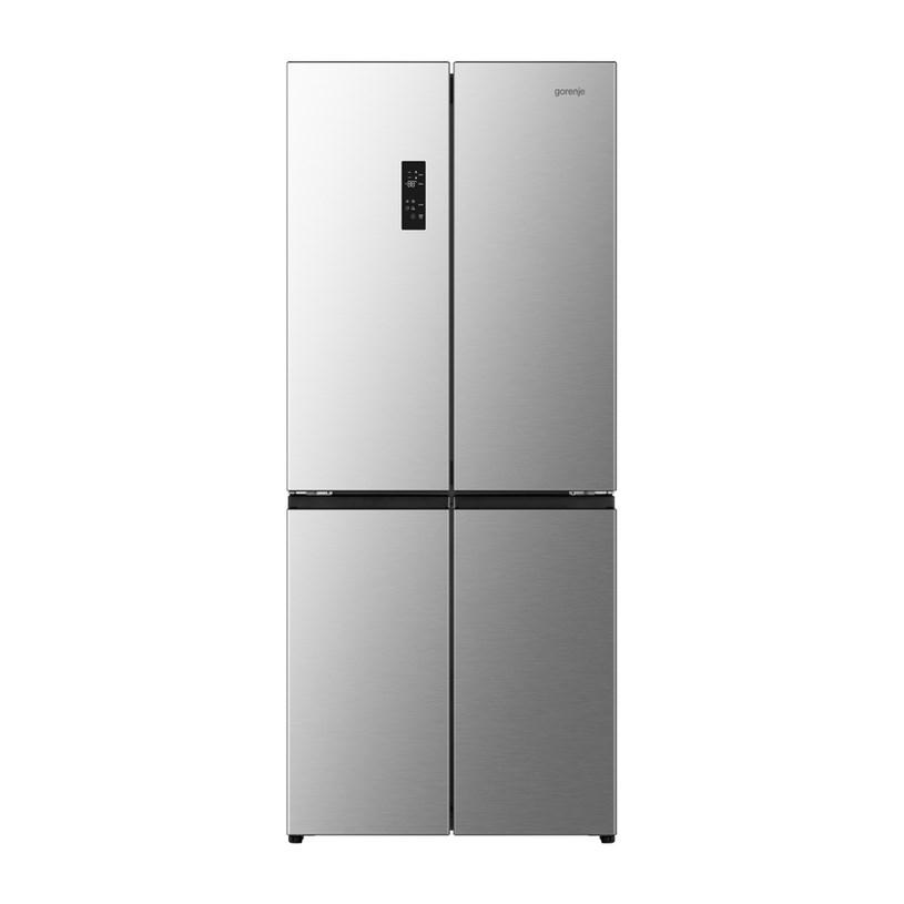 Fritstående amerikaner-kølefryseskab Gorenje NRM819E61X, inox billede