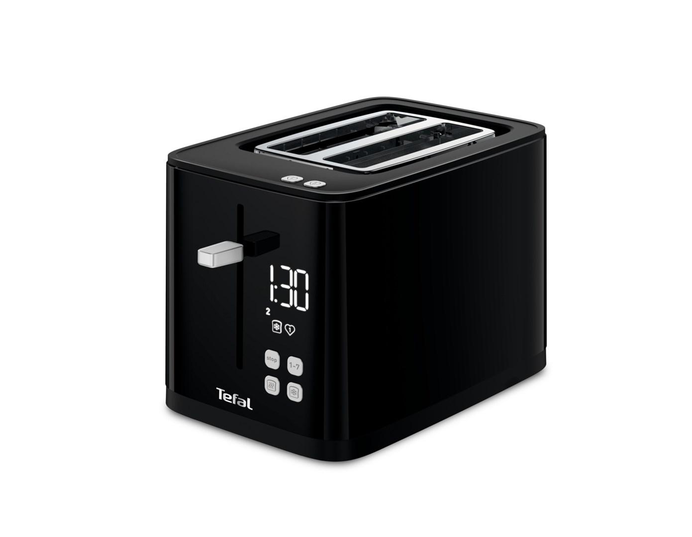 Brødrister 2-skivers Tefal TT6408 - 850 W, sort billede