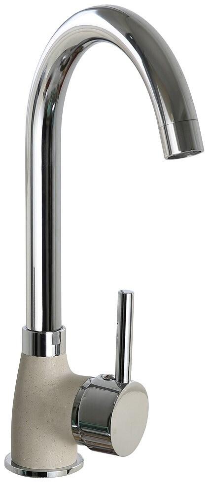 Køkkenarmatur PYRAMIS BELLO DUO - granit sand/beige og stål billede