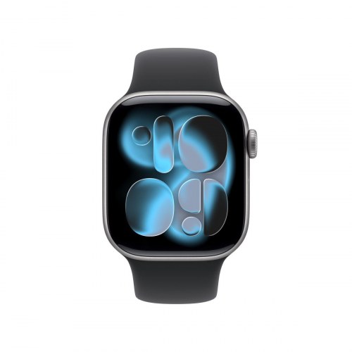 Apple Watch Series 11 42 mm GPS + Cellular - Grå med sort rem