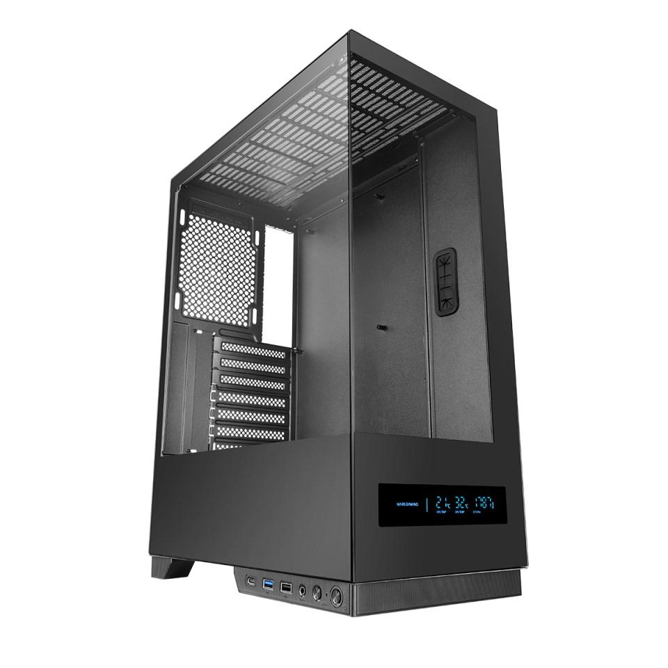 PC kabinet TACENS Mars Gaming MC-PULSAR Midi Tower – sort billede