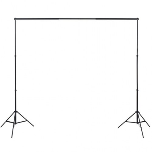 Fotostudieudstyr med fotobord, baggrund og reflektor