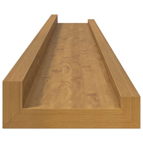 Væghylder 2 stk. beige 80 x 9 x 3 cm