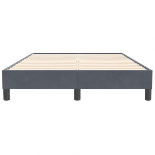 Sengeramme i fløjl - 120 x 210 cm, mørkegrå