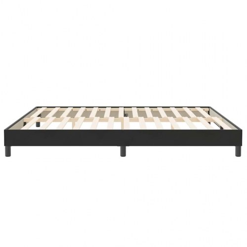 Kontinentalseng uden madras 200×220 cm - fløjl, sort