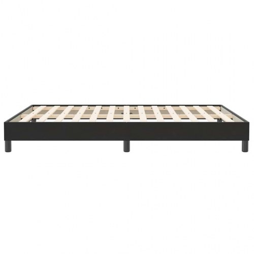 Kontinentalseng uden madras 140×210 cm - fløjl, sort