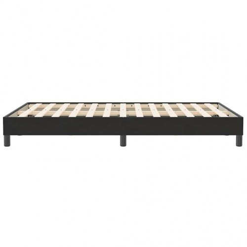 Kontinentalseng uden madras 120x210 cm - fløjl, sort