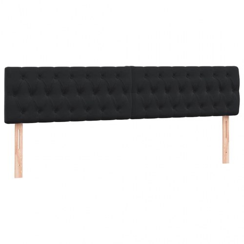 Kontinentalseng 200x220 cm med madras og topmadras - sort fløjl