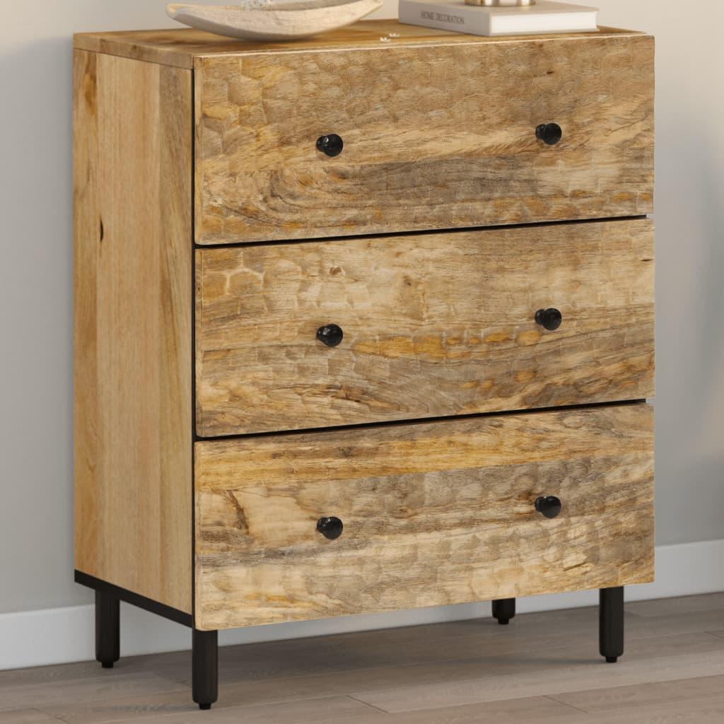 Skab 60x33x75 cm massivt mangotræ billede