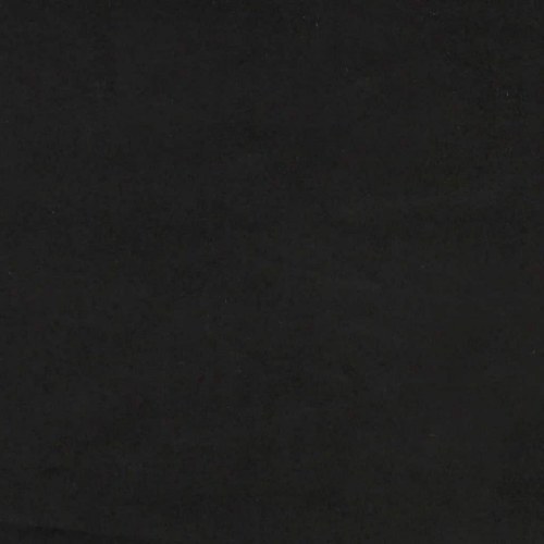 Kontinentalseng med madras 200x220 cm i fløjl - sort