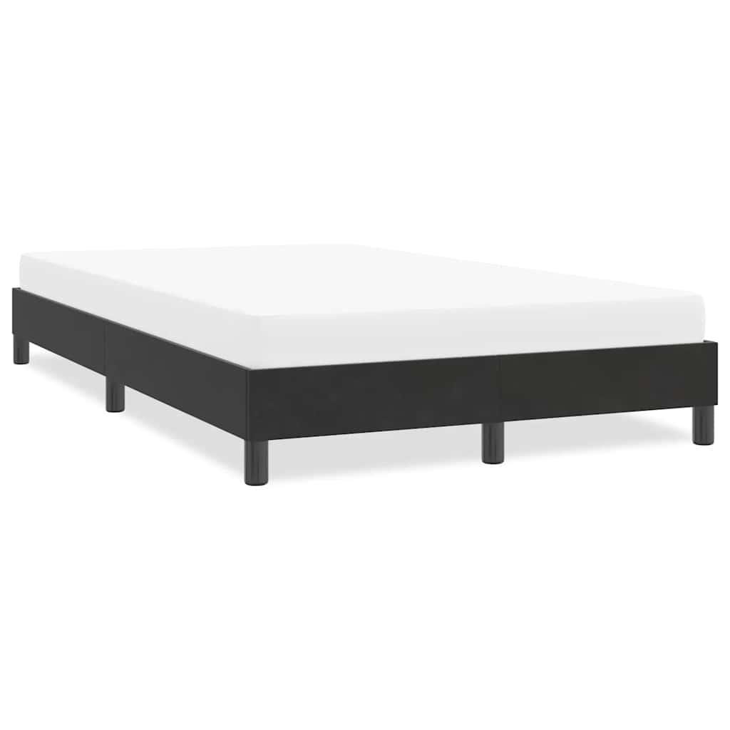 Sengeramme 120 x 220 cm i sort fløjl med lamelbund