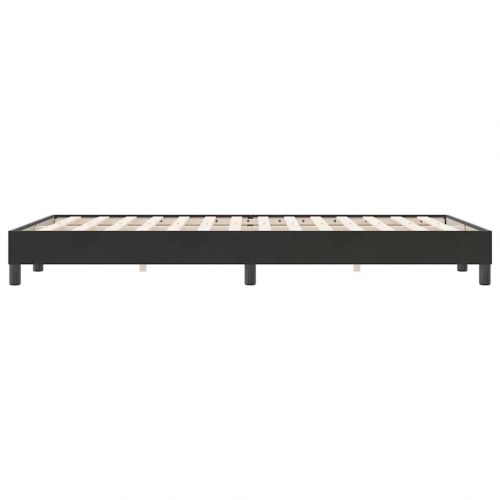 Sengeramme 120 x 220 cm i sort fløjl med lamelbund