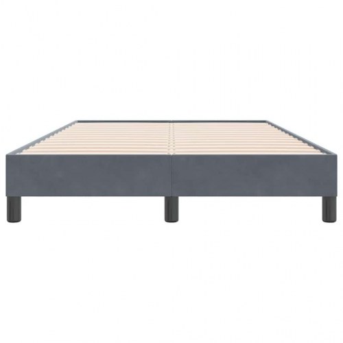 Sengeramme i fløjl - 120 x 220 cm, mørkegrå