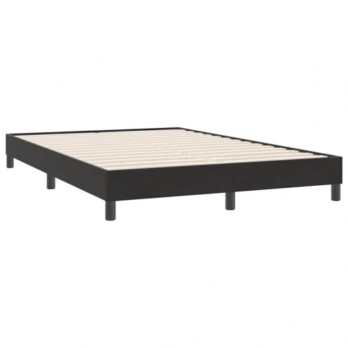 Boxspring seng med madras Sort 160x220 cm Fløjl