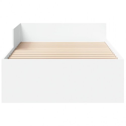 Sengeramme med sengeheste 90 x 200 cm - hvid
