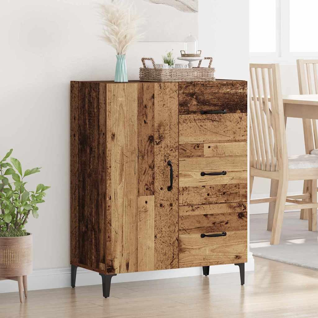 Sidebord Gammelt træ 69,5 x 34 x 90 cm Konstrueret træ billede