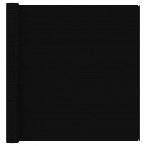 Telttæppe 300 × 500 cm - sort HDPE, vejrbestandigt