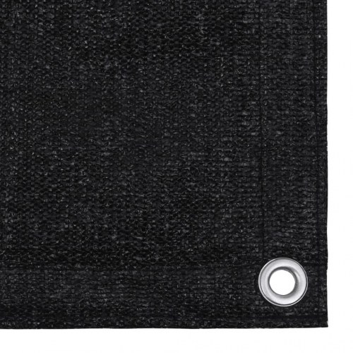 Telttæppe 300 × 500 cm - sort HDPE, vejrbestandigt