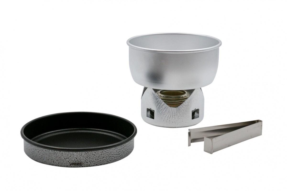 Trangia Mini Trangia stormkøkken med spritbrænder, 0,8 l gryde og non-stick stegepande
