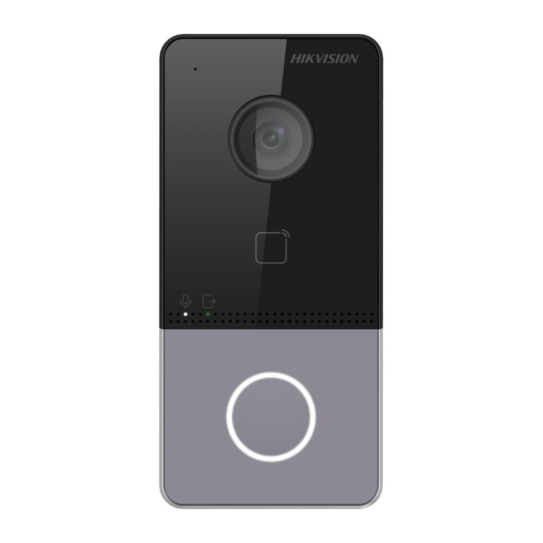 Videodørtelefon Hikvision DS-KV6113-WPE1 – 2 MP, sort/grå billede