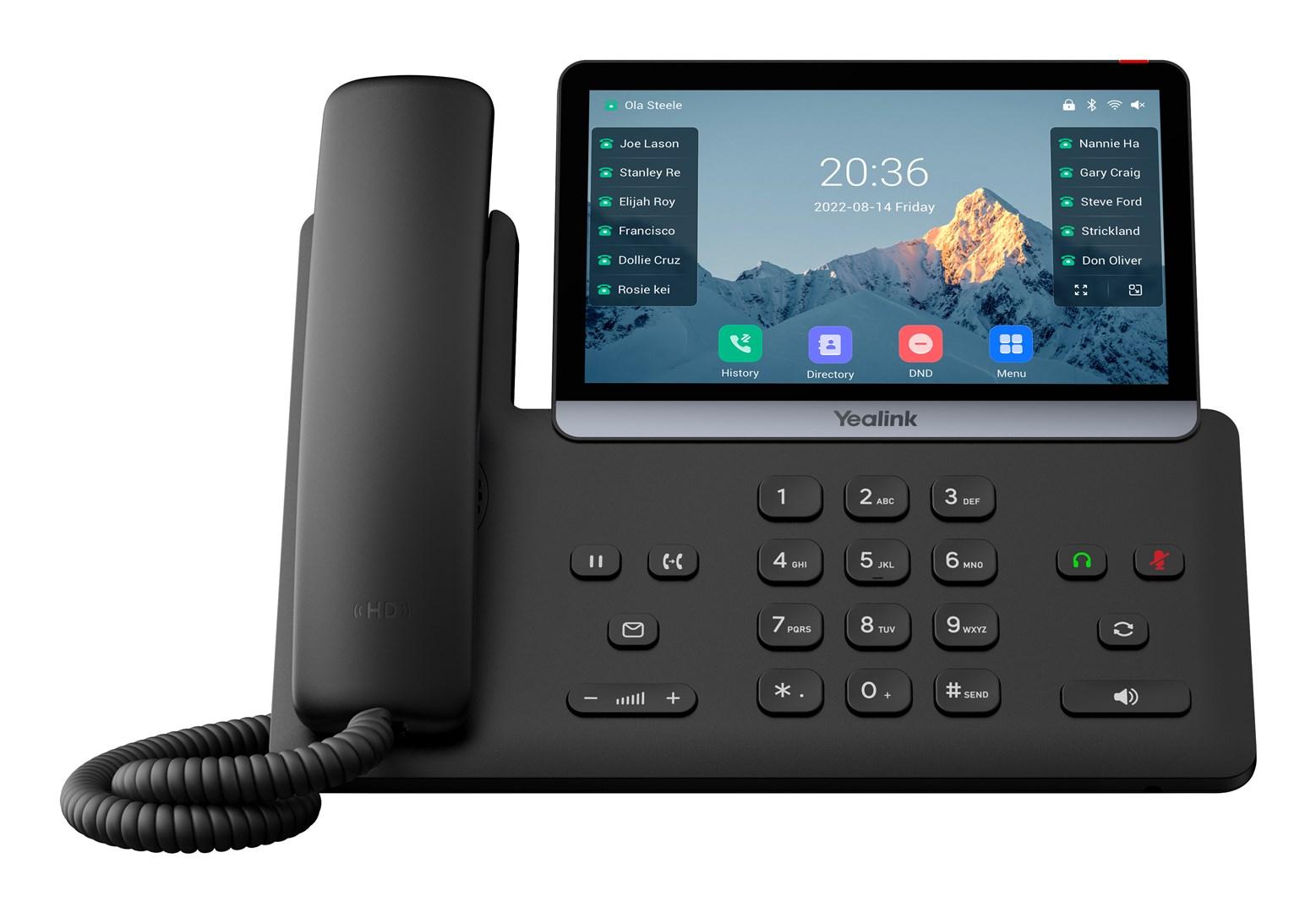 IP-telefon Yealink SIP-T77U med 7" touchskærm billede