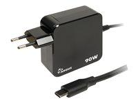 USB-C oplader 90 W – Inter-Tech Argus Adapter billede