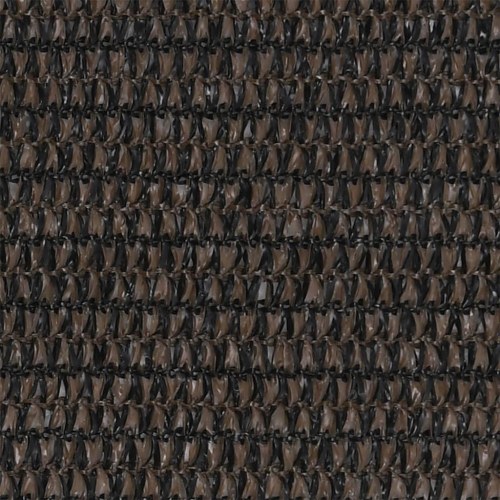 Telttæppe 400 × 700 cm - brun HDPE, med hjørneøjer
