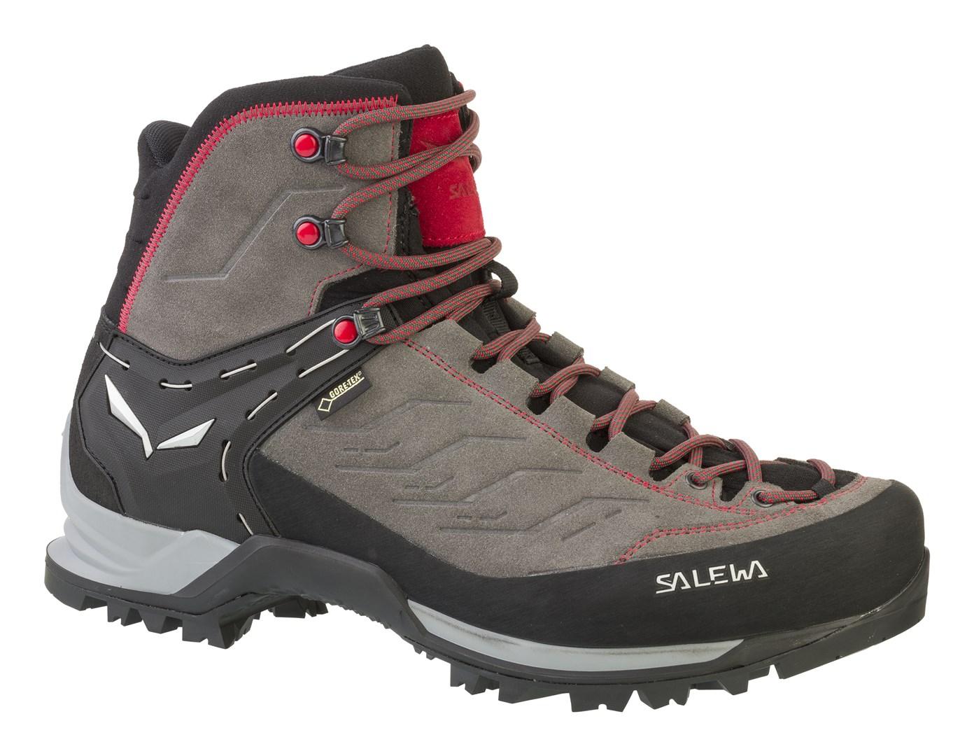 Vandrestøvler Salewa MTN Trainer Mid GTX - herre, kulgrå/rød, str. 43 billede