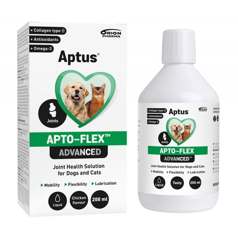Kosttilskud til led – Aptus Apto-flex Advanced kollagen, hund og kat, 200 ml billede