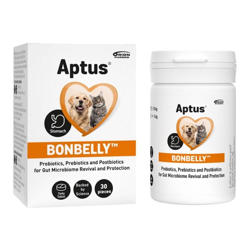 Kosttilskud til fordøjelse - Aptus Bonbelly til hunde og katte, 30 tabletter billede