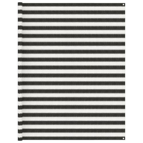Telttæppe 250x300 cm antracitgrå og hvid