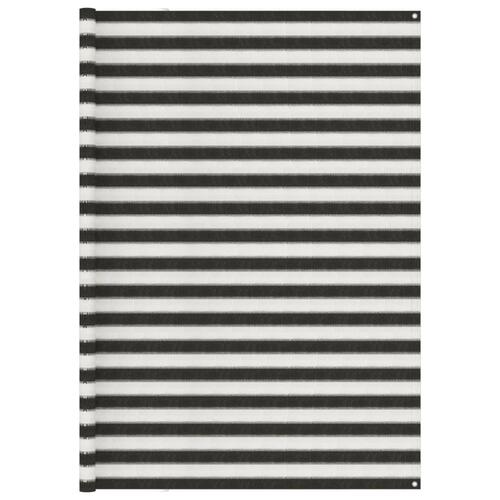 Telttæppe 250x350 cm antracitgrå og hvid