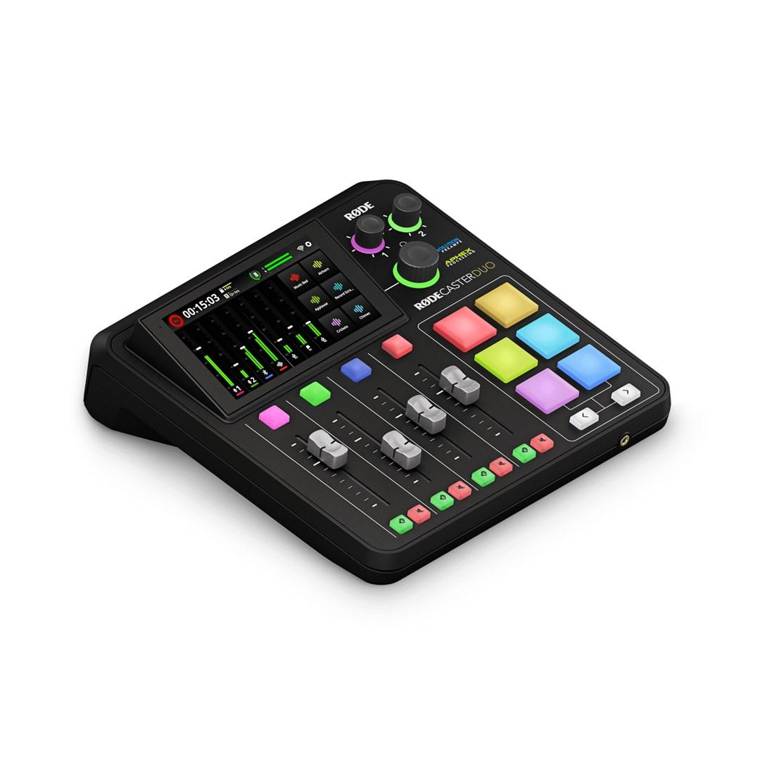 Podcast mixer RODE RØDECaster Duo - sort, 23 knapper