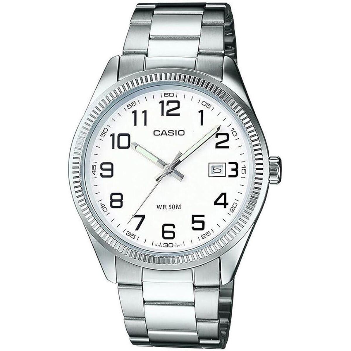 Herreur Casio DATE - hvid skive, 38,5 mm billede
