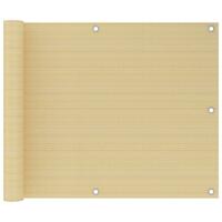 Altanafskærmning 75x500 cm HDPE beige