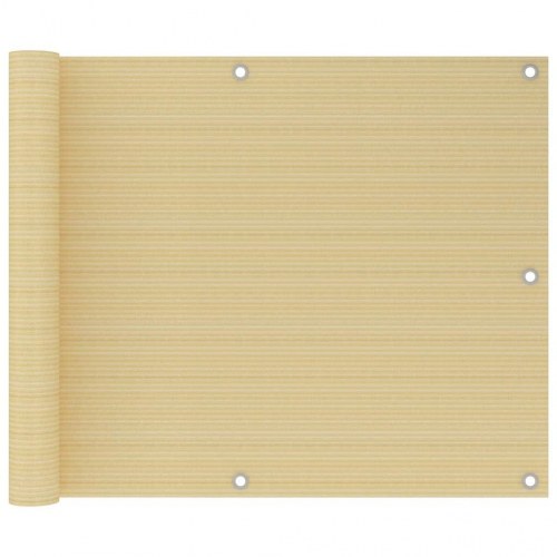 Altanafskærmning 75x600 cm HDPE beige