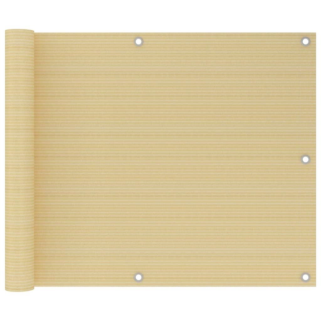 Altanafskærmning 75x600 cm HDPE beige