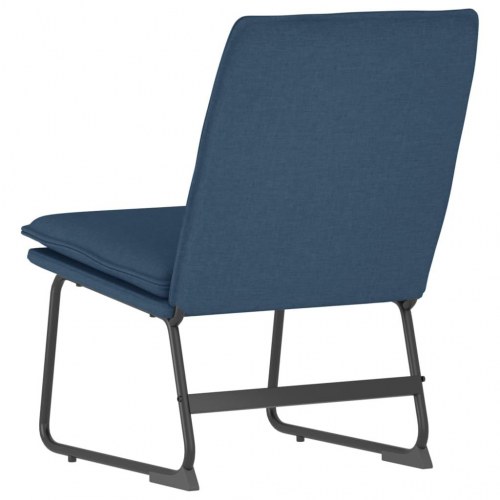 Loungestol i stof - blå, 52 × 75 × 76 cm