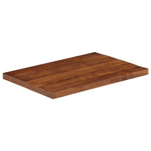 Bordplade 80x50x3,8 cm rektangulær massivt genbrugstræ