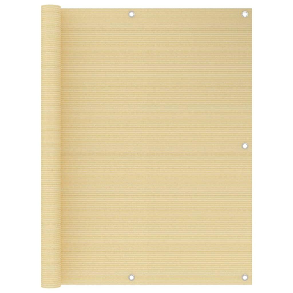 Altanafskærmning 120x600 cm HDPE beige billede