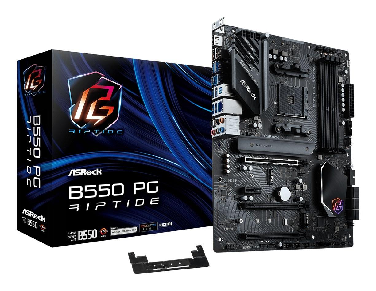 Bundkort Asrock B550 PG Riptide AMD B550 Socket AM4 ATX