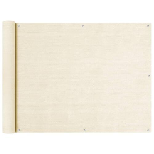 Altanafskærmning 90x300 cm HDPE cremefarvet
